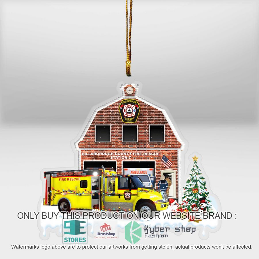 hillsborough county fire rescue fl fire station ornament 1 43648