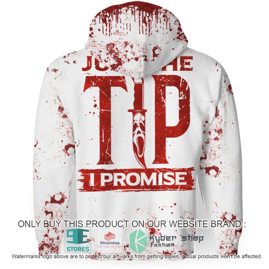 horror ghostface just the tip i promise white hoodie 3 36753