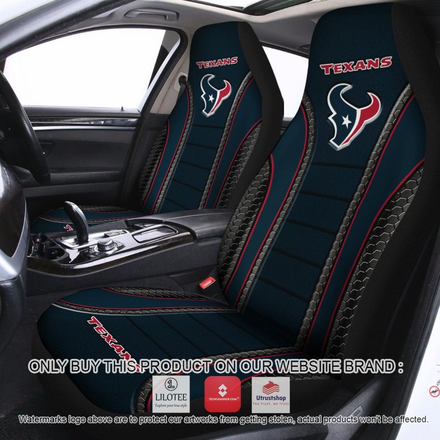 houston texans dark blue car seat covers 1 24653