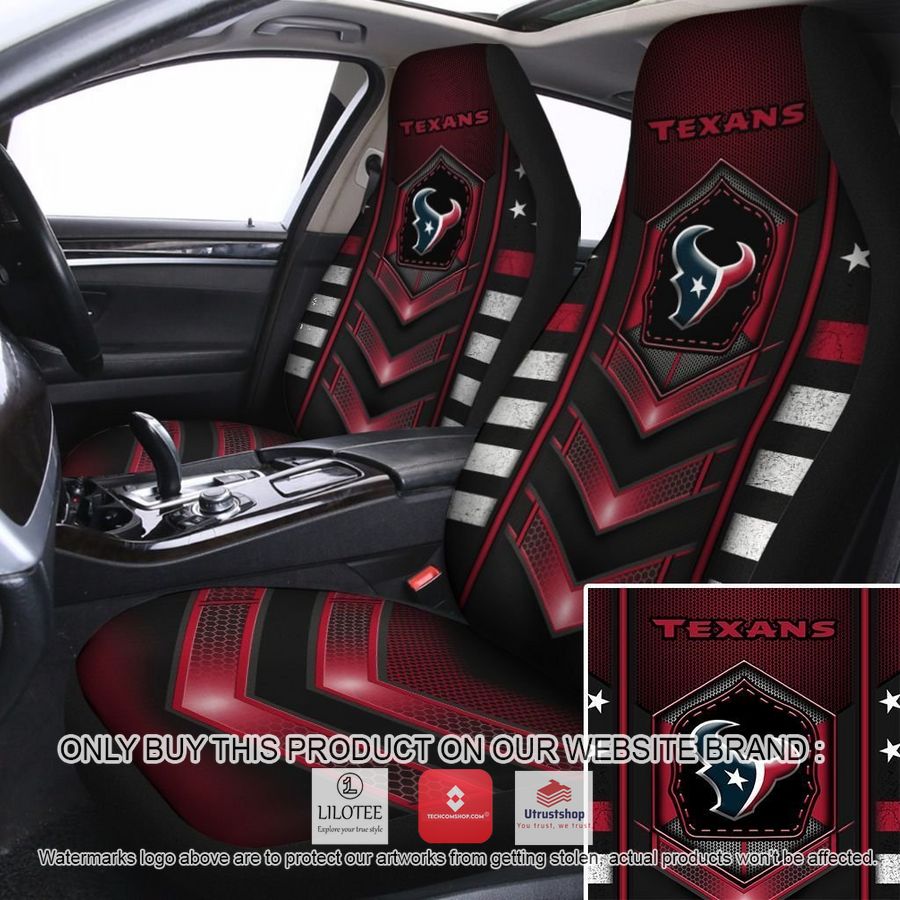 houston texans red black car seat covers 1 52112