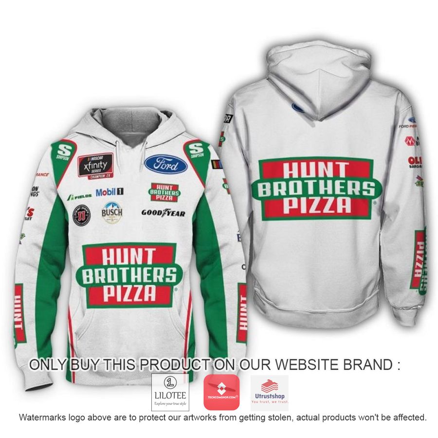 hunts brothers pizza kevin harvick racing 3d shirt hoodie 1 43581