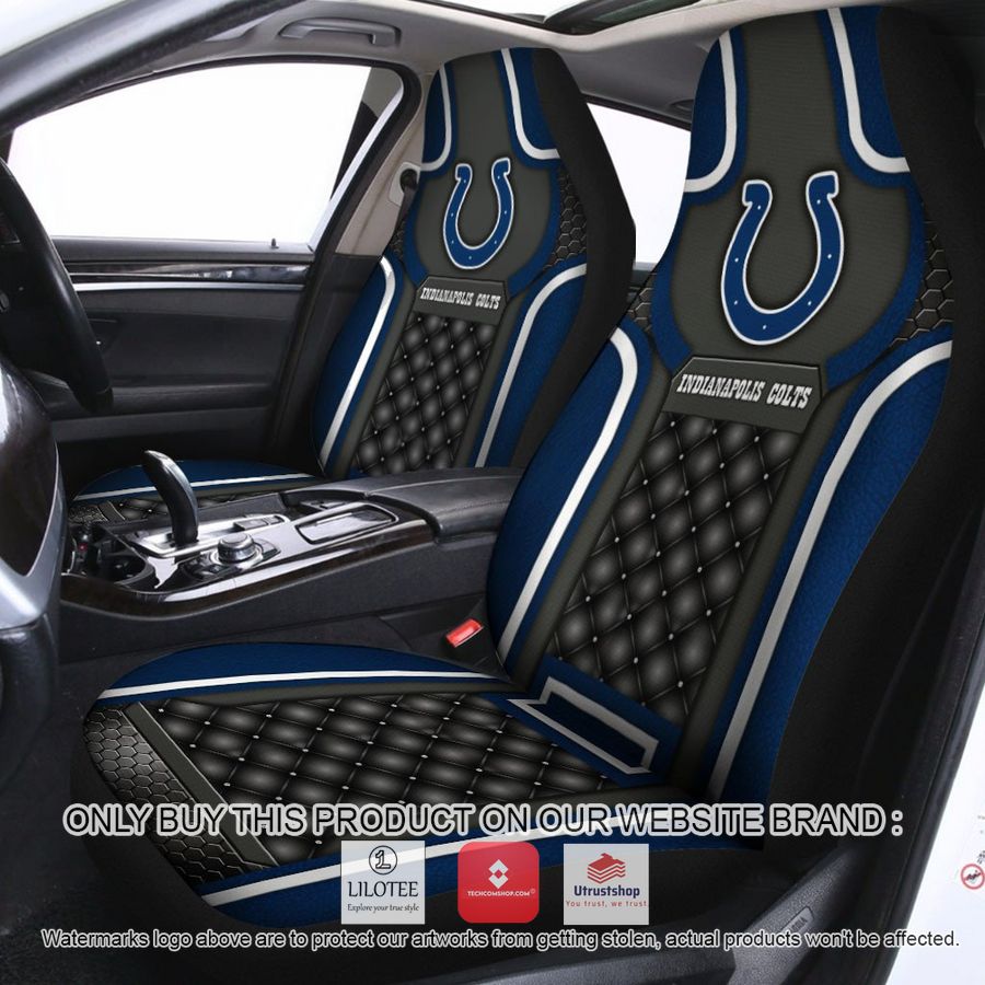 indianapolis colts navy black car seat covers 1 9216