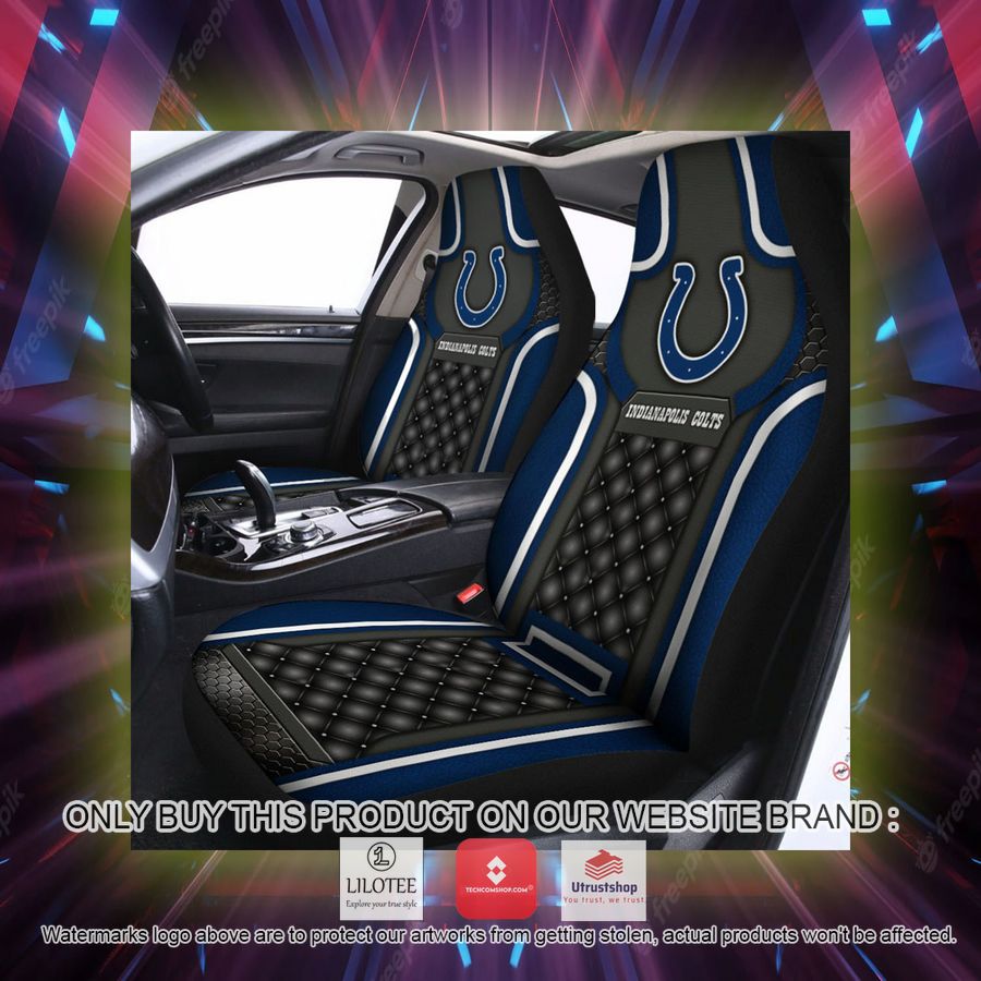 indianapolis colts navy black car seat covers 2 28234