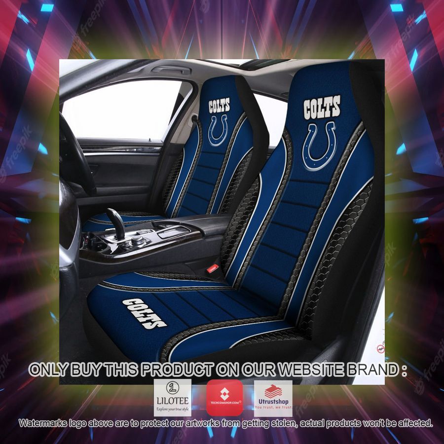 indianapolis colts navy blue car seat covers 2 96331