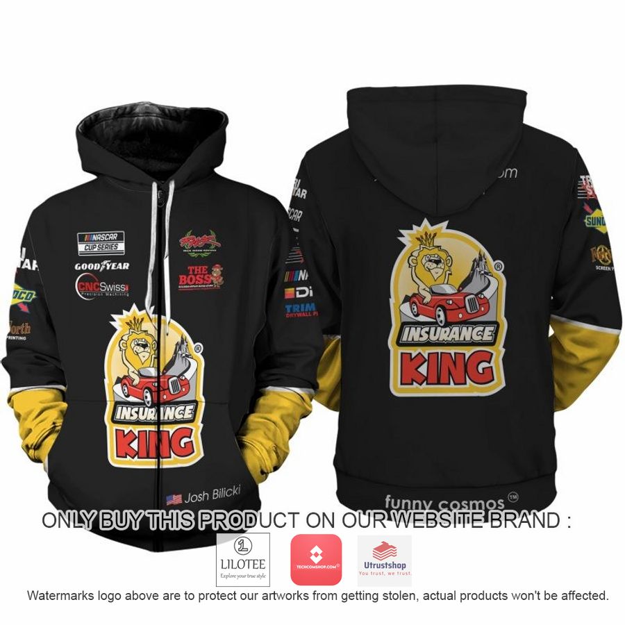 insurance king josh bilicki nascar 2022 racing 3d shirt hoodie 2 74081