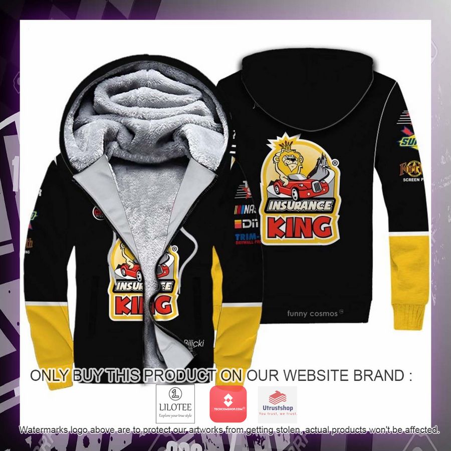 insurance king josh bilicki nascar 2022 racing fleece hoodie 2 43253