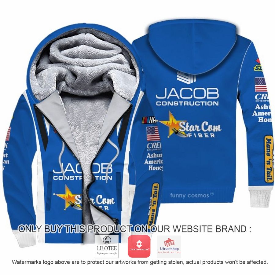 jacob struction derrike cope nascar 2022 racing fleece hoodie 1 96325