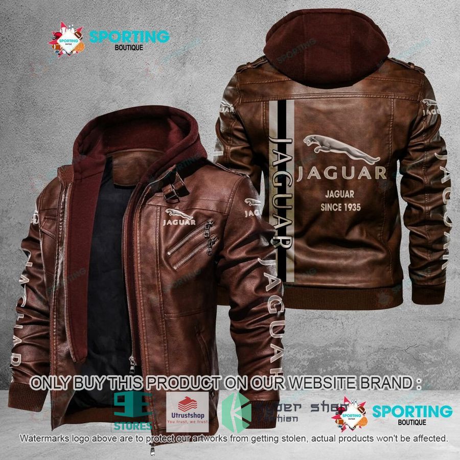 jaguar since 1935 leather jacket 2 1977