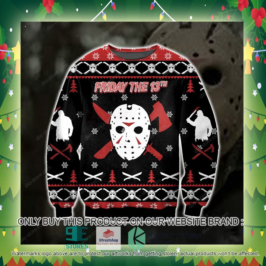 jason voorhees friday the 13th knitted wool sweater 2 74514