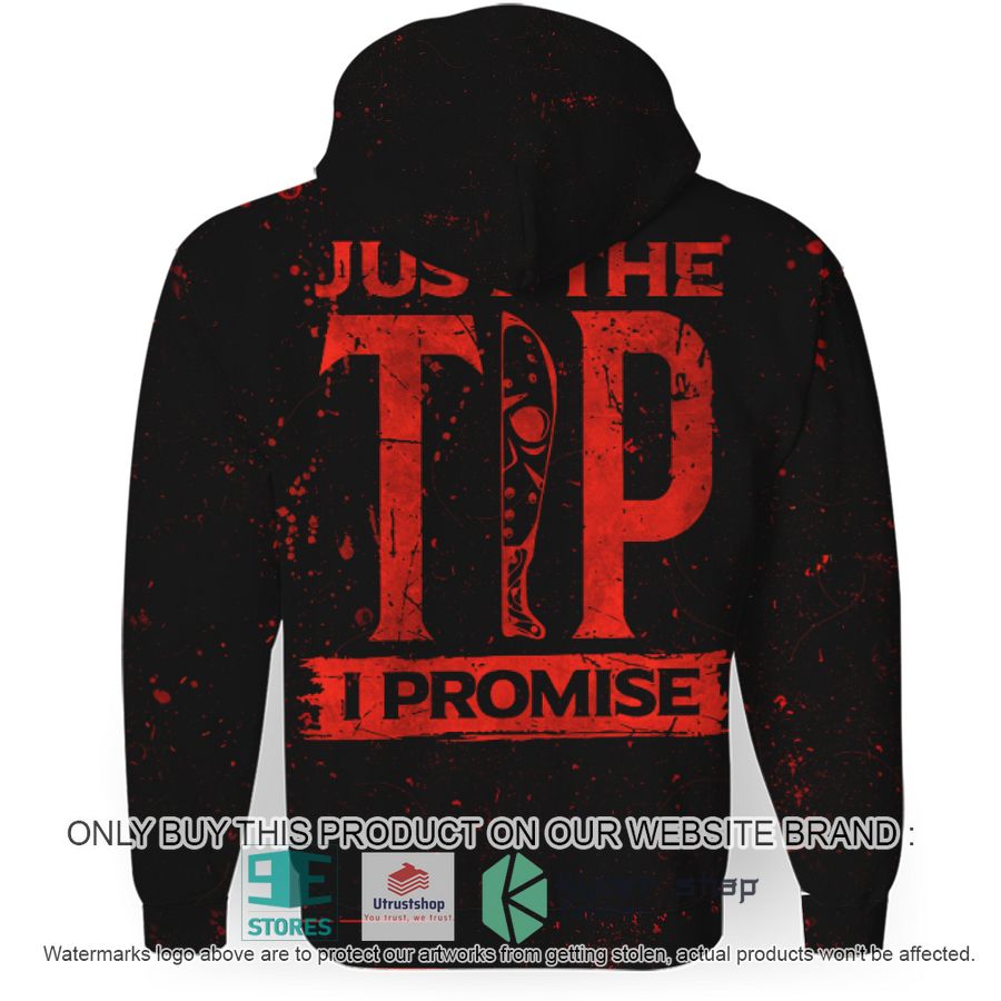 jason voorhees just the tip i promise black hoodie 3 26810