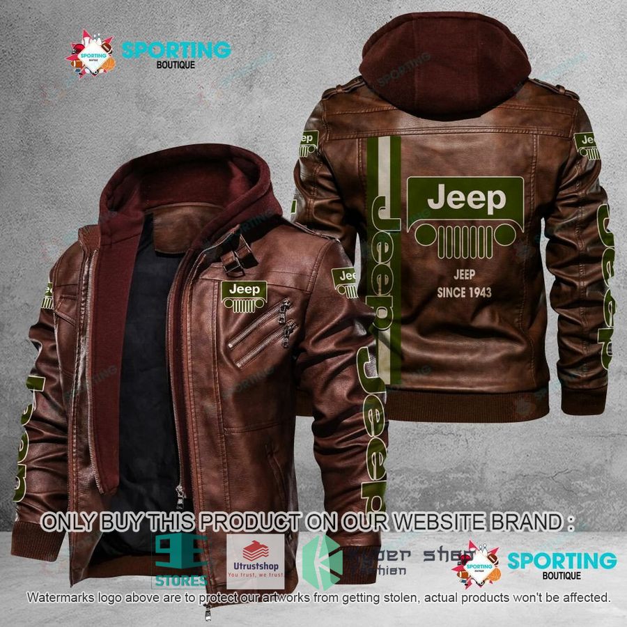 jeep since 1943 leather jacket 2 48868