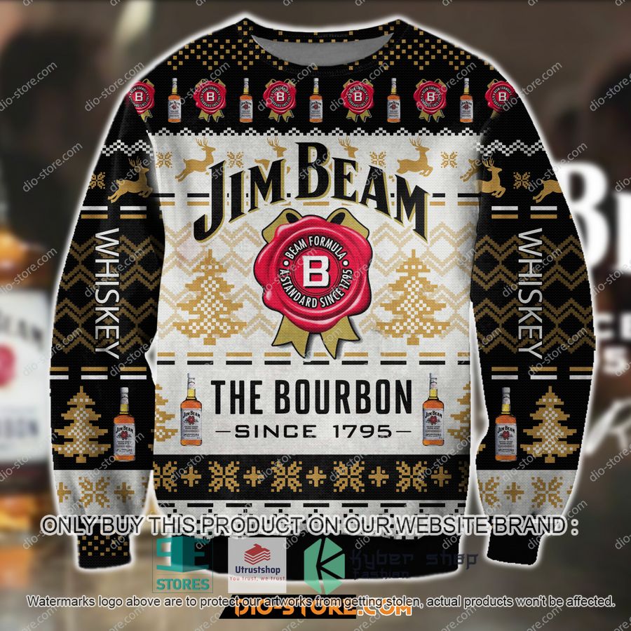 jim beam the bourbon since 1795 knitted wool sweater 1 53304
