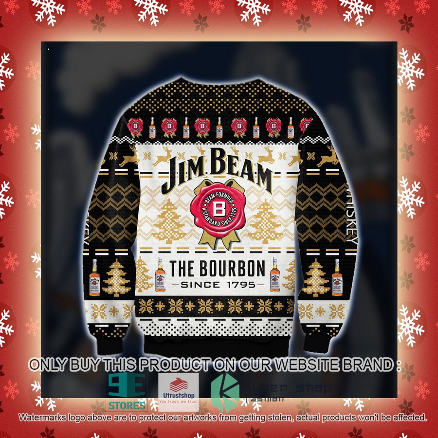 jim beam the bourbon since 1795 knitted wool sweater 6 19477