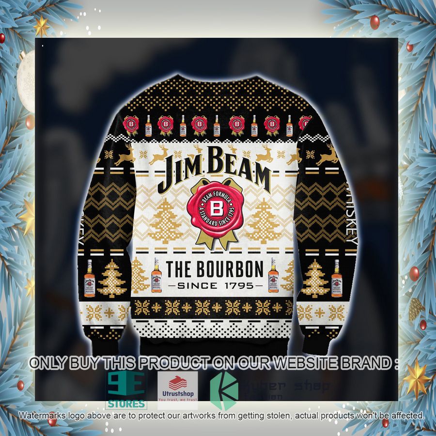 jim beam the bourbon since 1795 knitted wool sweater 8 87501