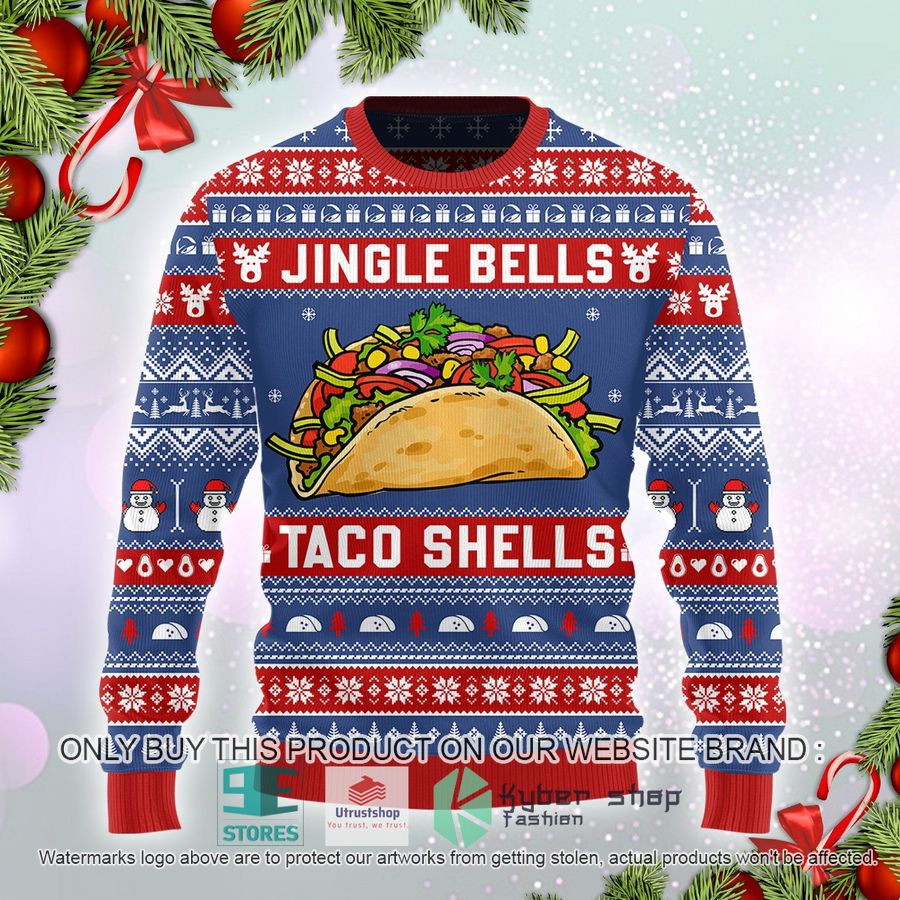 jingle bells taco shells ugly christmas sweater 1 91398
