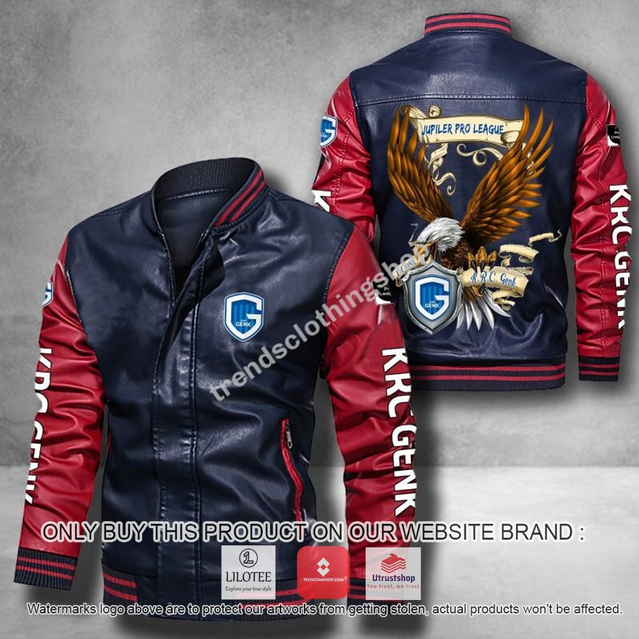 k r c genk eagle league leather bomber jacket 4 28622