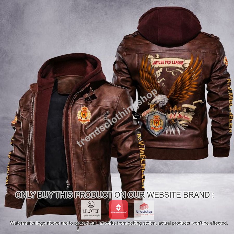 k v mechelen eagle league leather jacket 2 90826