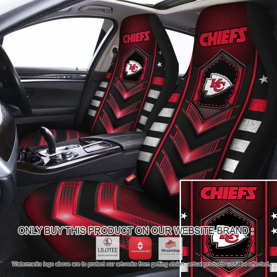 kansas city chiefs electric red car seat covers 1 32759