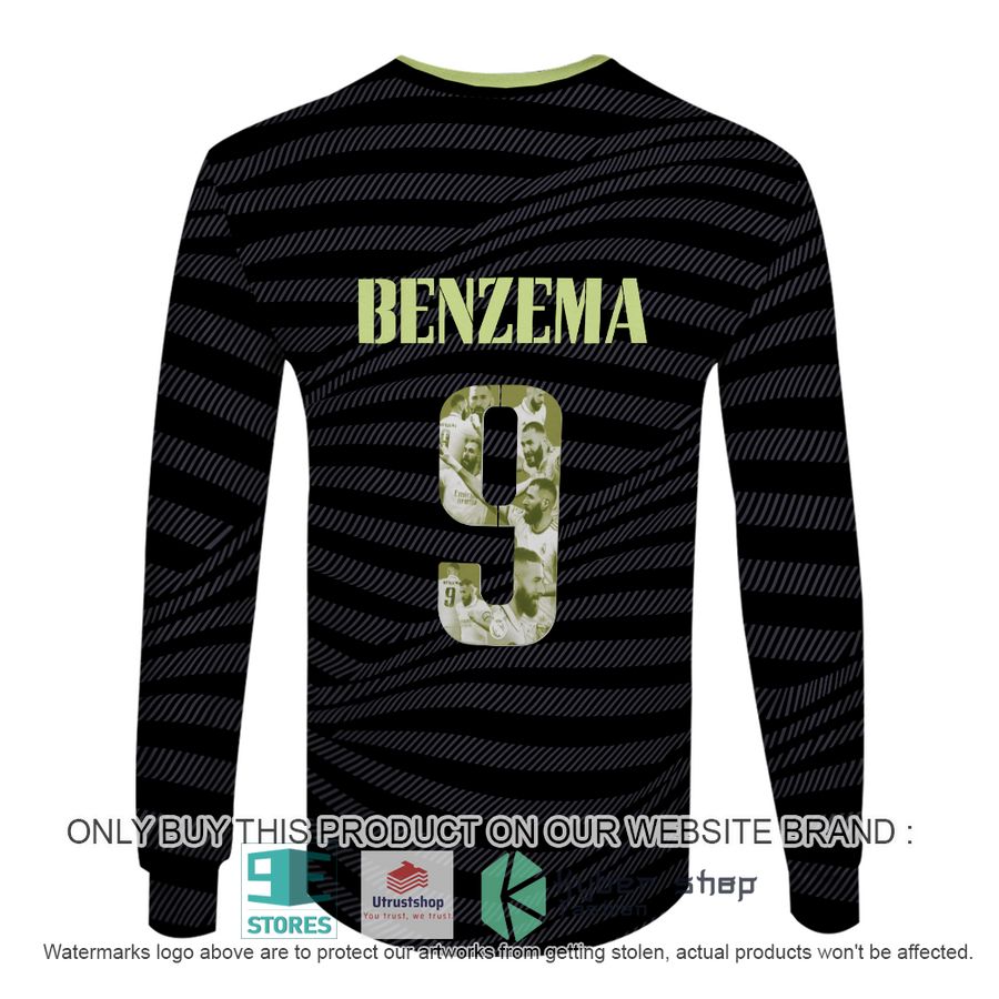 karim benzema 9 real madrid fc adidas black shirt hoodie 6 33191