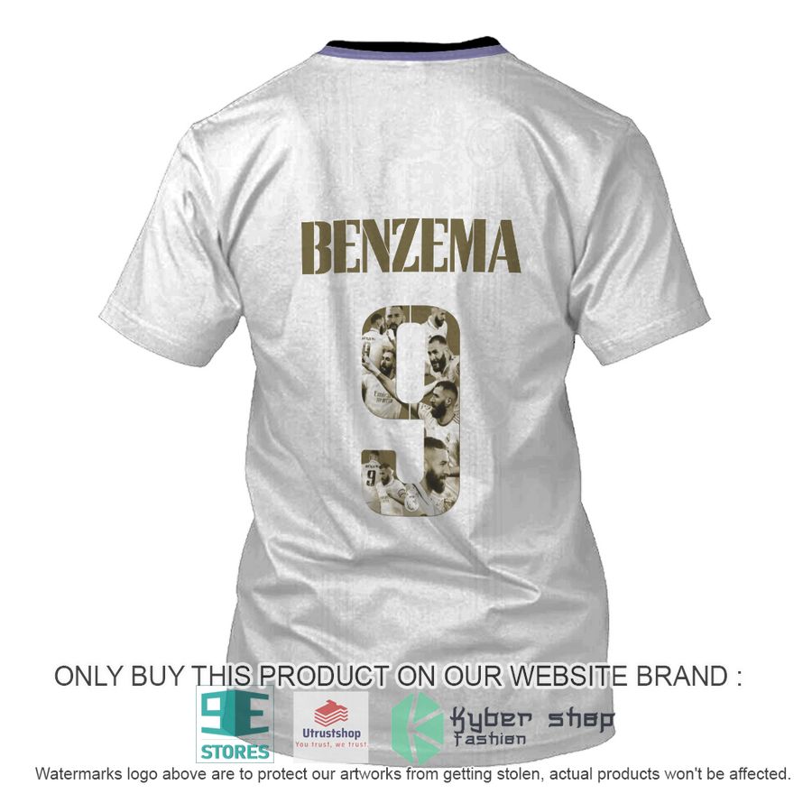 karim benzema 9 real madrid fc adidas white shirt hoodie 8 68306