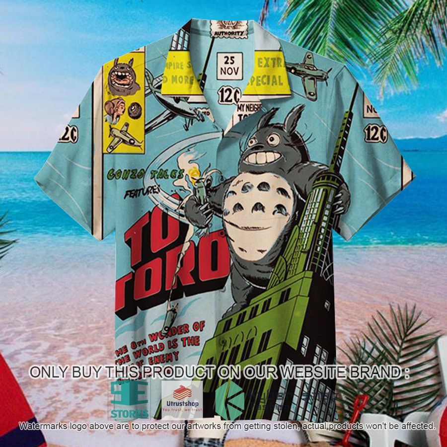 king kong totoro hawaiian shirt 1 91463
