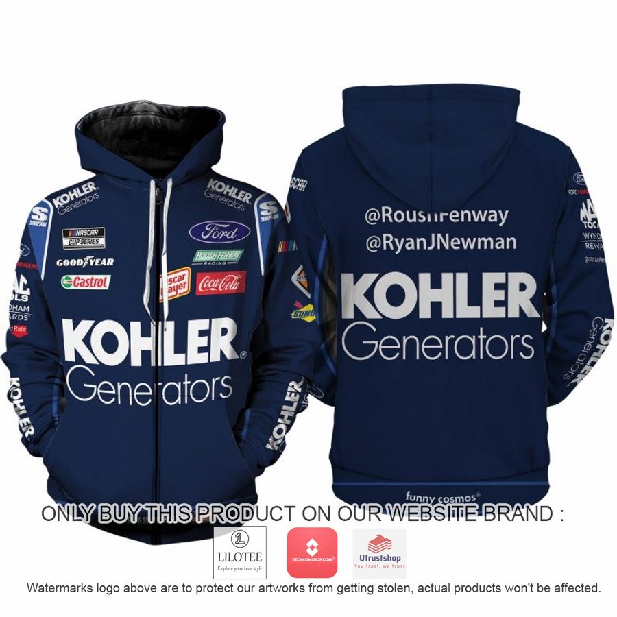 kohler ryan newman nascar 2022 racing 3d shirt hoodie 2 25728