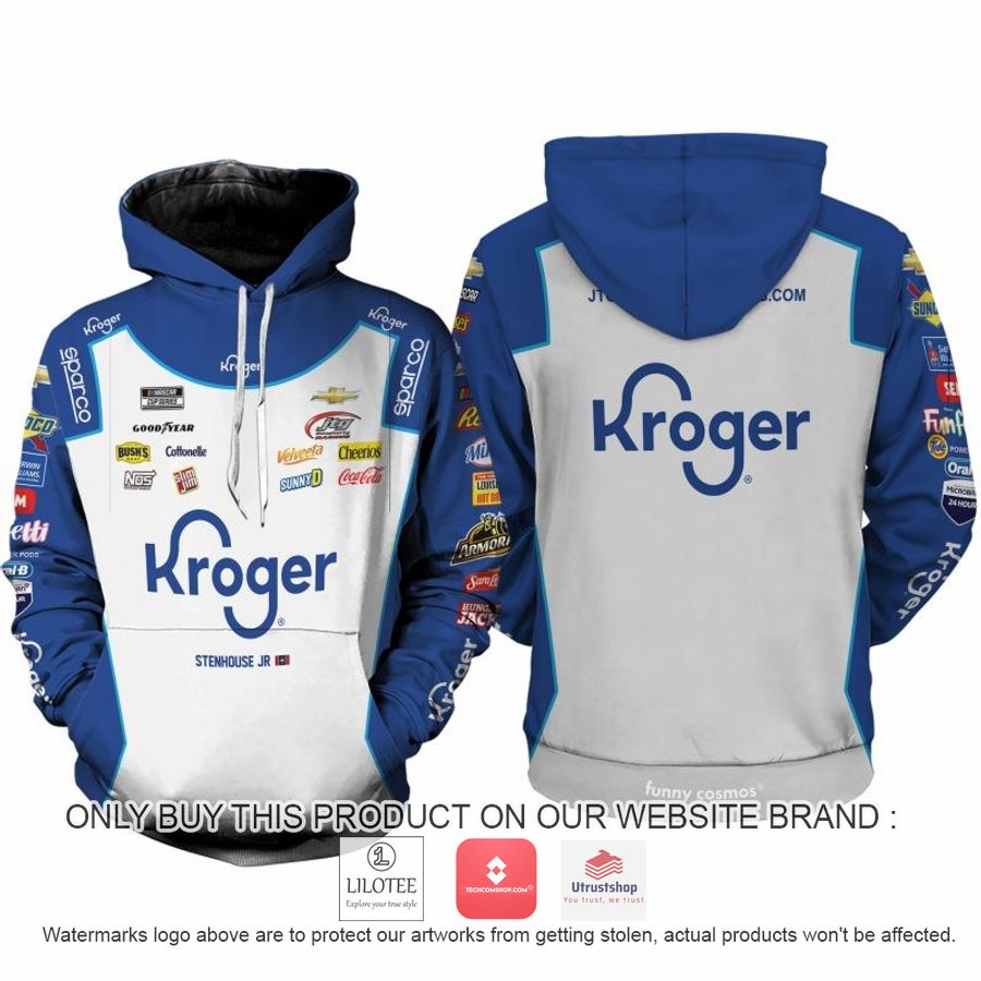 kroger ricky stenhouse jr nascar 2022 racing 3d shirt hoodie 1 38258