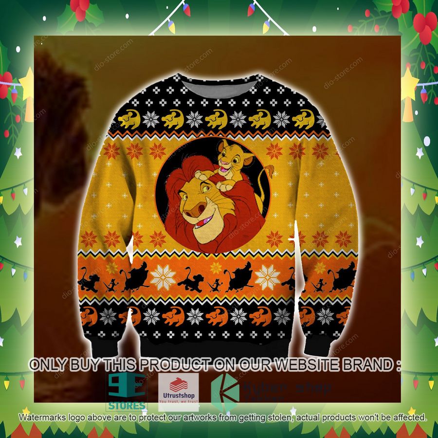 lion king knitted wool sweater 2 90085
