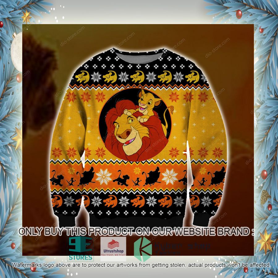 lion king knitted wool sweater 4 7165