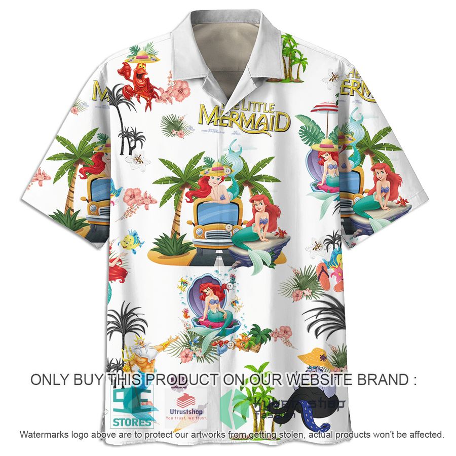 little mermaid hawaiian shirt 2 99407