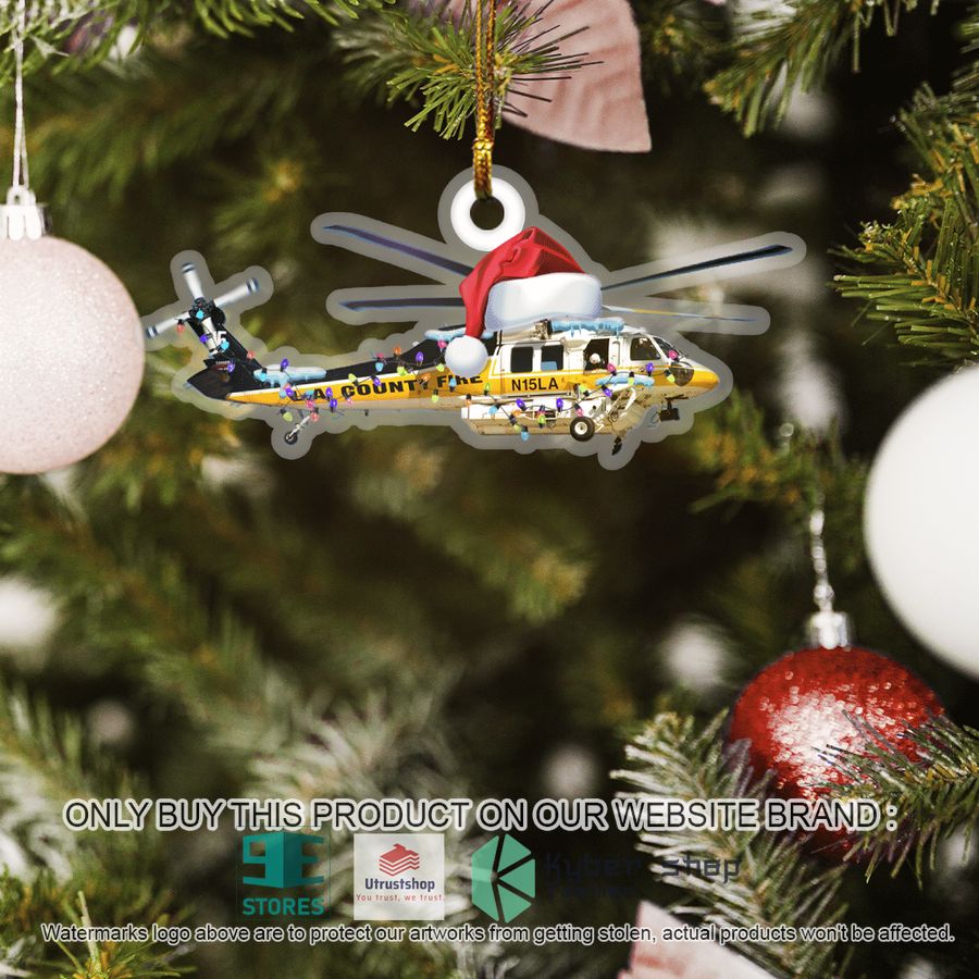 los angeles county fire department sikorsky s 70a firehawk christmas ornament 5 68549