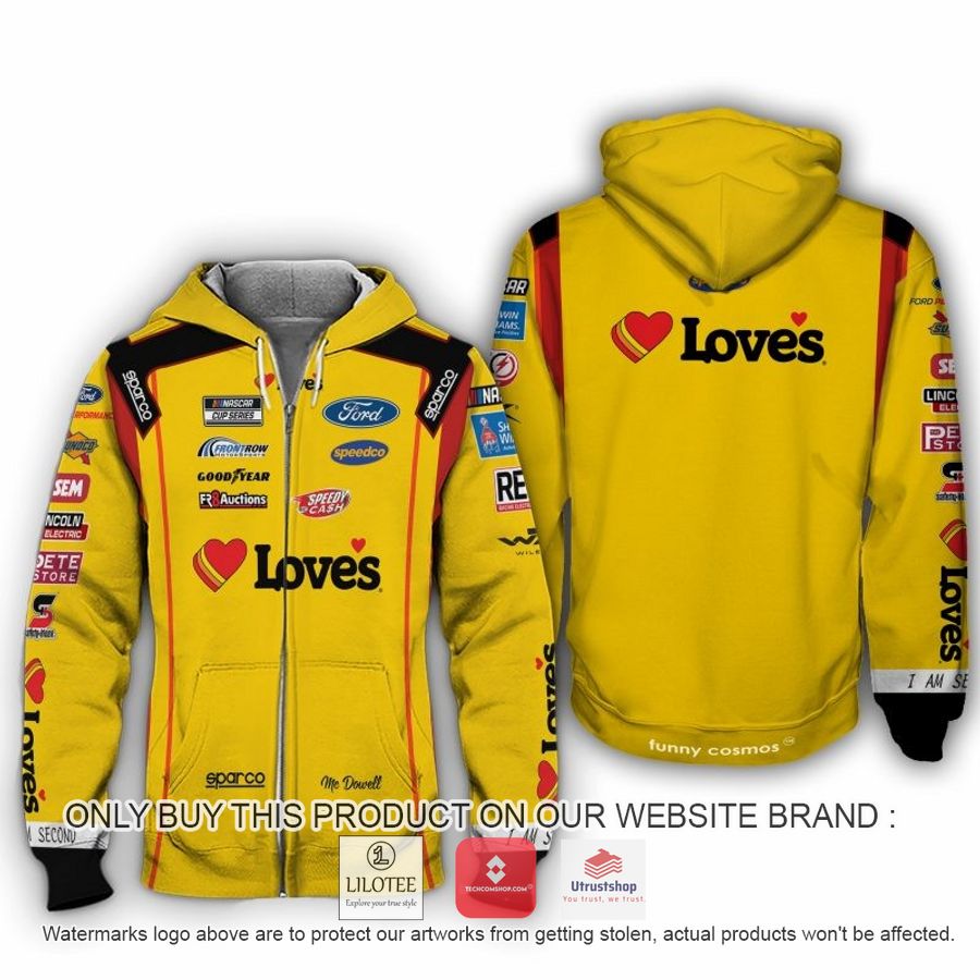 loves michael mcdowell nascar 2022 racing 3d shirt hoodie 2 22894