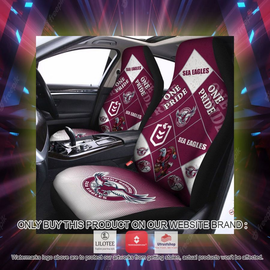 manly warringah sea eagles one pride car seat covers 2 4661
