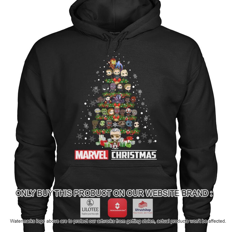 marvel christmas tree 2d shirt hoodie 1 27988