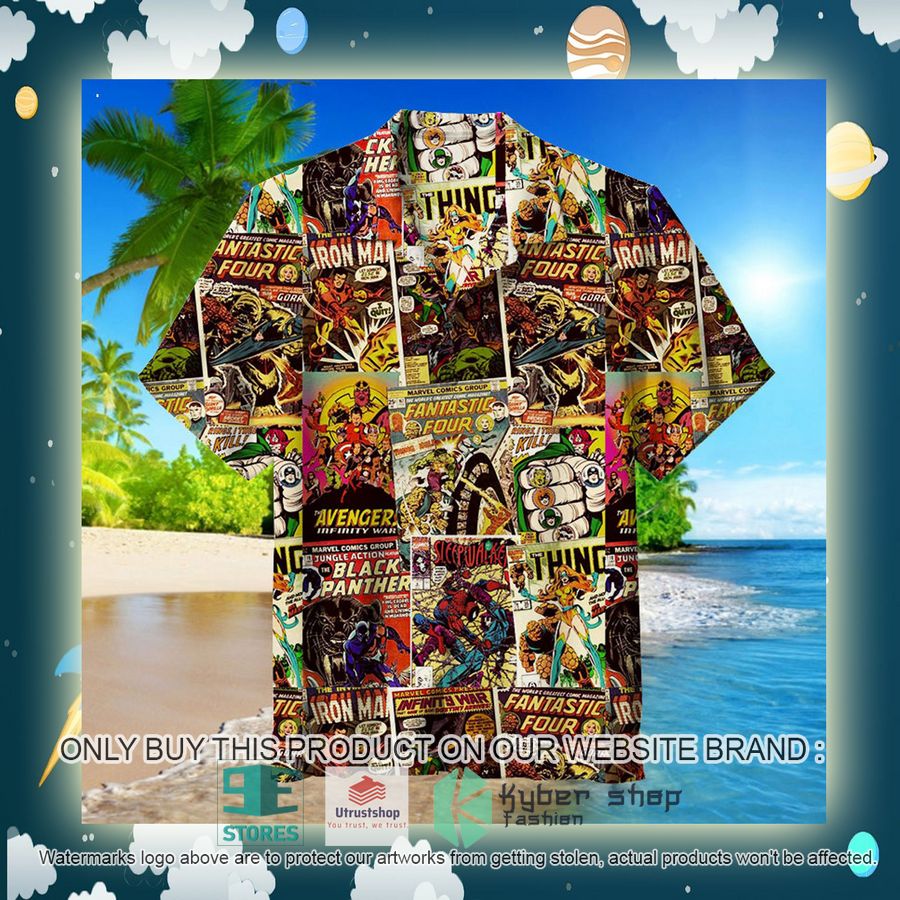 marvel comics covers collection hawaiian shirt 2 69548
