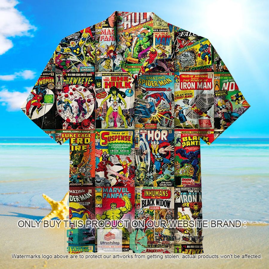 marvel comics covers hawaiian shirt 1 75997