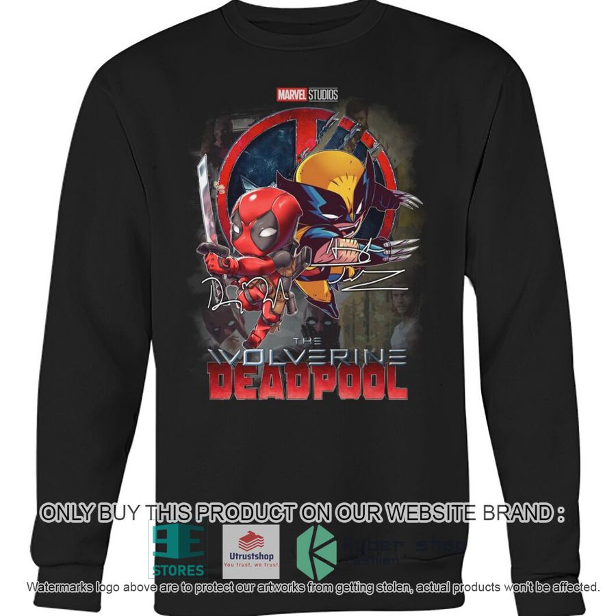 marvel the wolverine deadpool chibi 2d shirt hoodie 7 55370