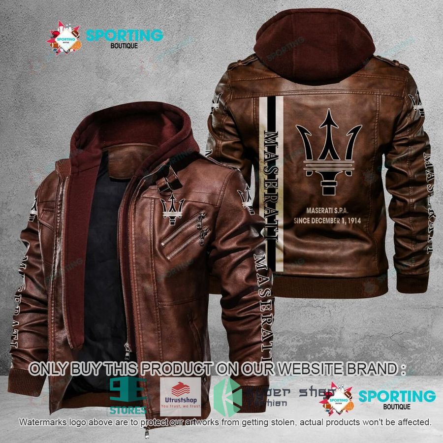 maserati spa since december 1 1914 leather jacket 2 23788