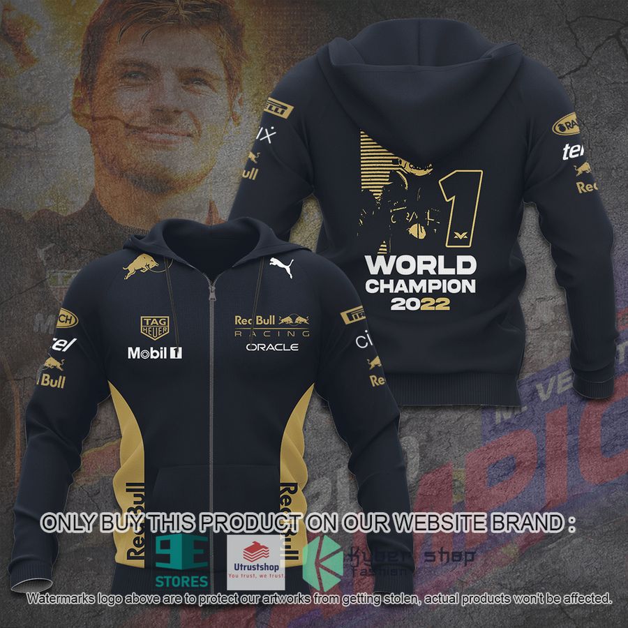 max verstappen f1 world champion 2022 black 3d shirt hoodie 3 11342