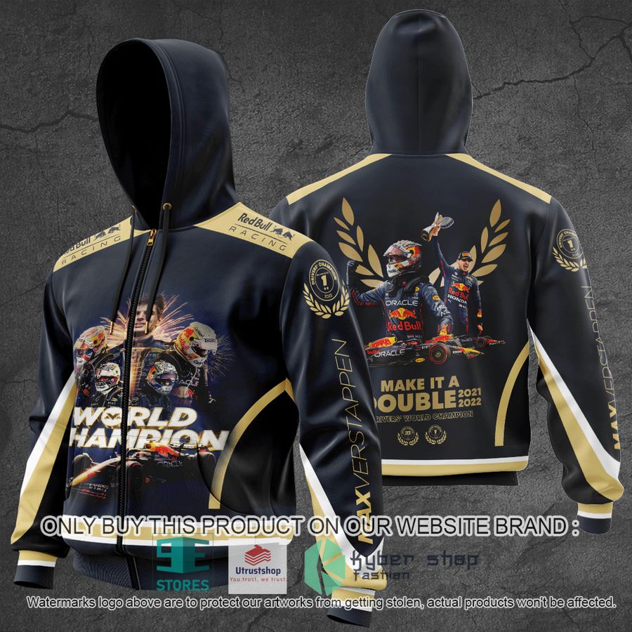 max verstappen f1 world champion make it double black 3d shirt hoodie 3 30578