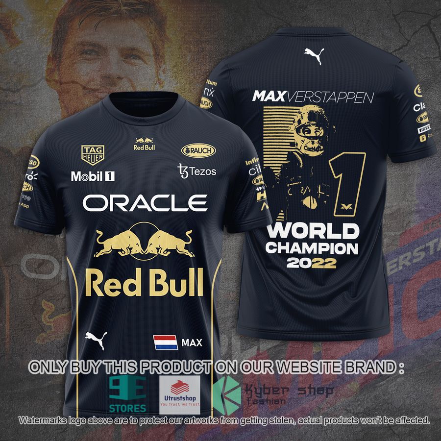 max verstappen red bull f1 world champion 2022 black 3d shirt hoodie 1 87867