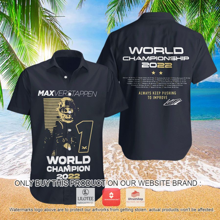 max verstappen world championship 2022 black hawaiian shirt 1 11366