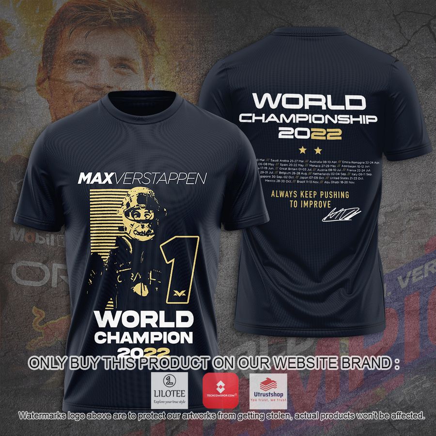 max verstappen world championship 2022 navy 3d t shirt 1 66048