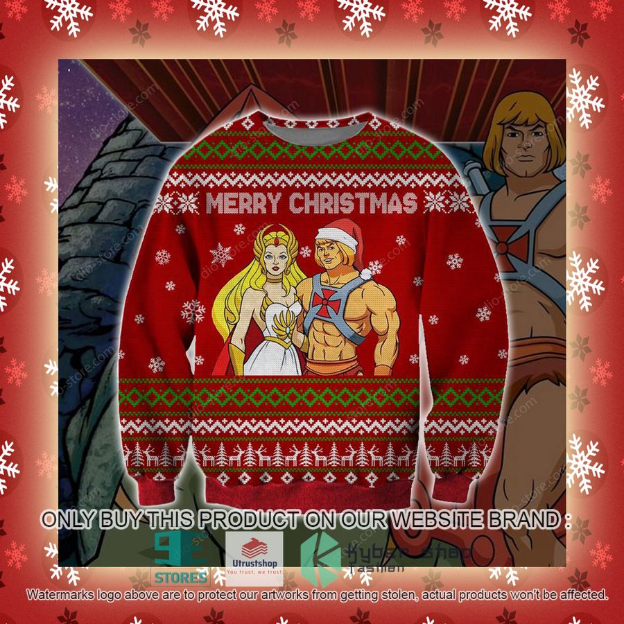 merry christmas he man she ra knitted wool sweater 9 26897