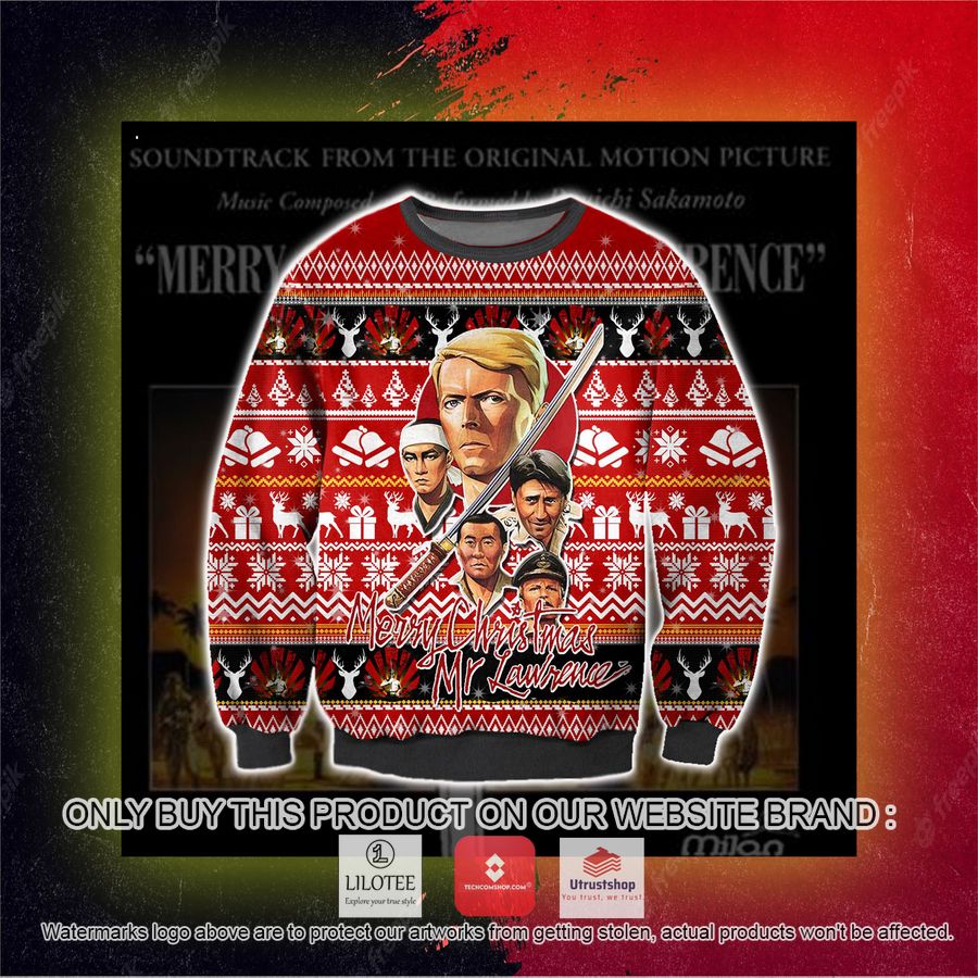 merry christmas mr lawrence red ugly christmas sweater sweatshirt 5 42278