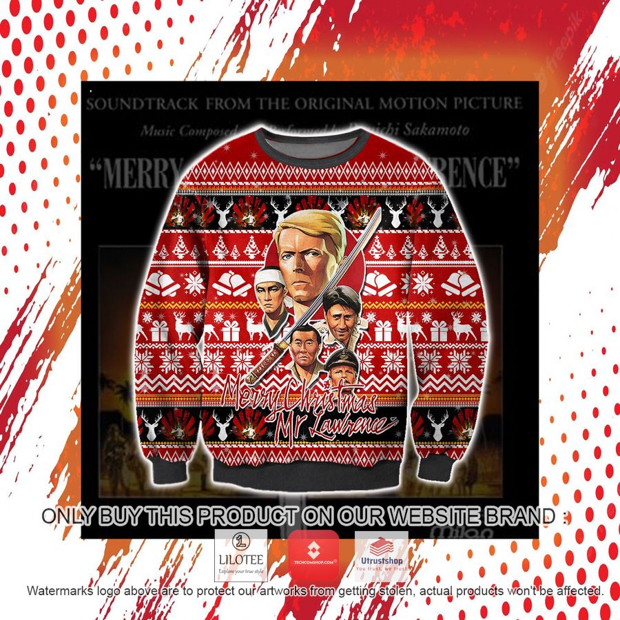 merry christmas mr lawrence red ugly christmas sweater sweatshirt 7 24777