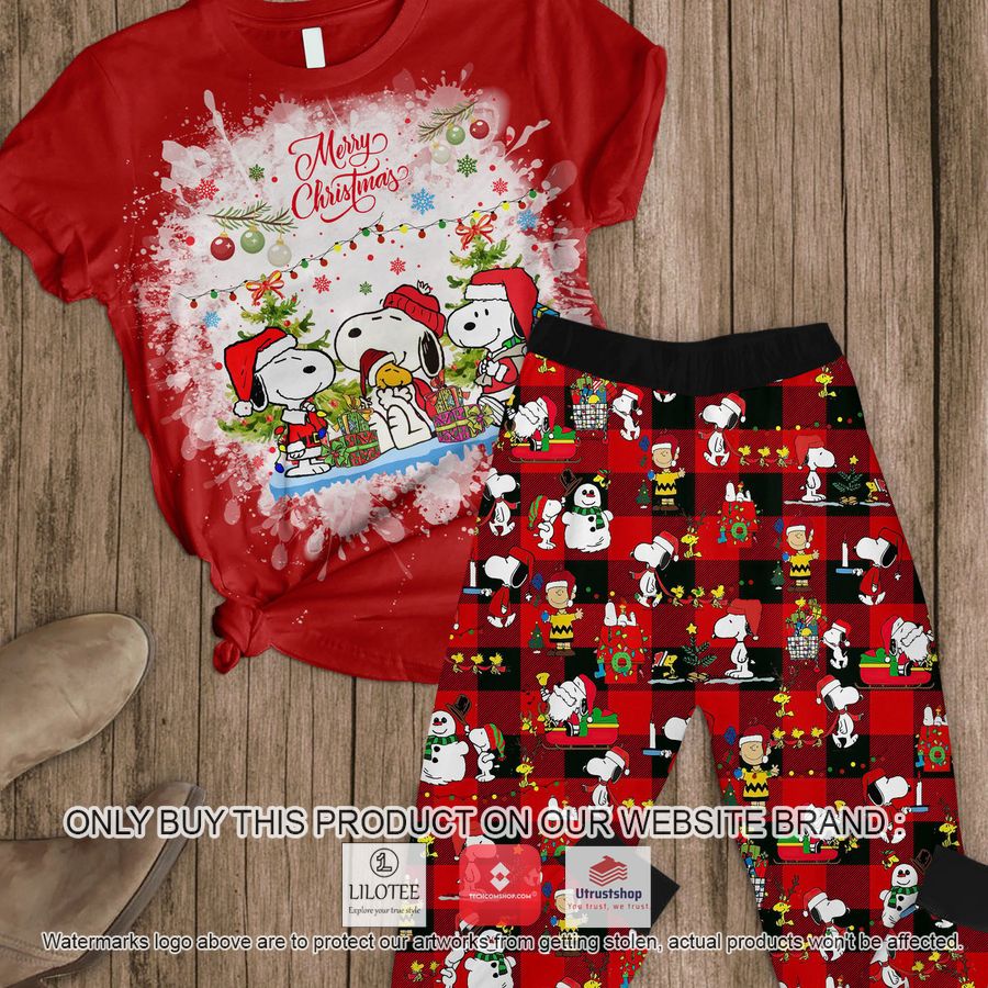 merry christmas snoopy dog pajamas set 1 91761