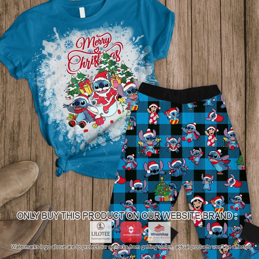 merry christmas stitch pajamas set 1 42751