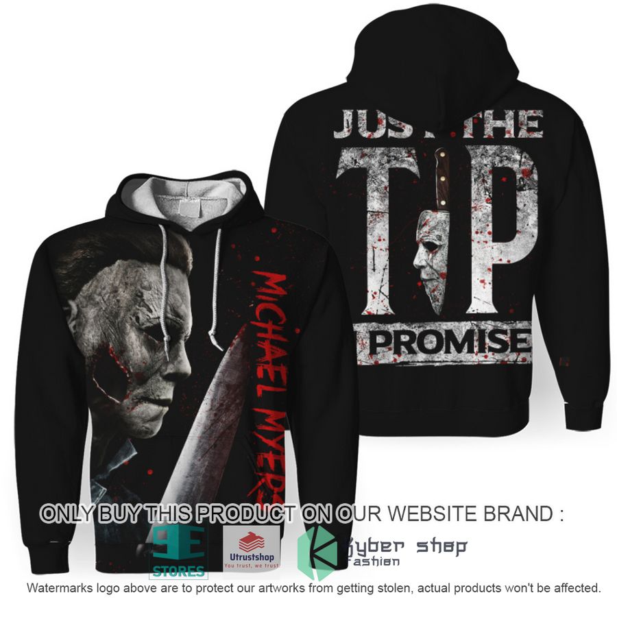 michael myers just the tip i promise black hoodie 1 20111