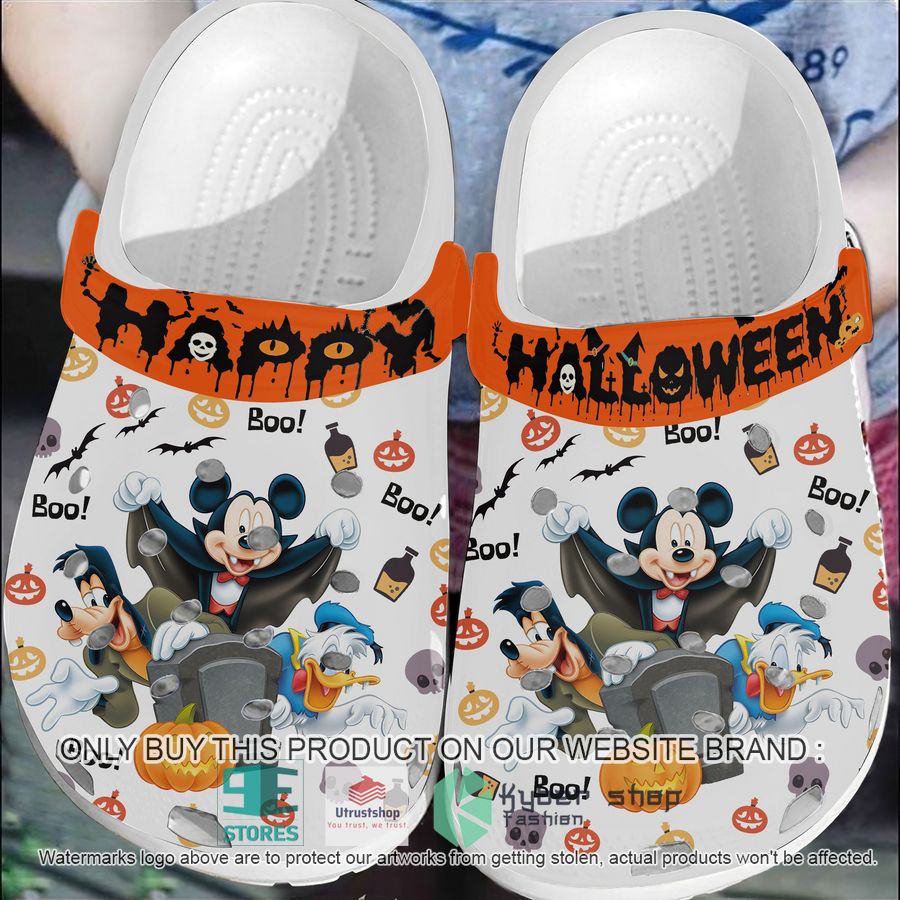 mickey donald goofy happy halloween crocs crocband shoes 1 85111